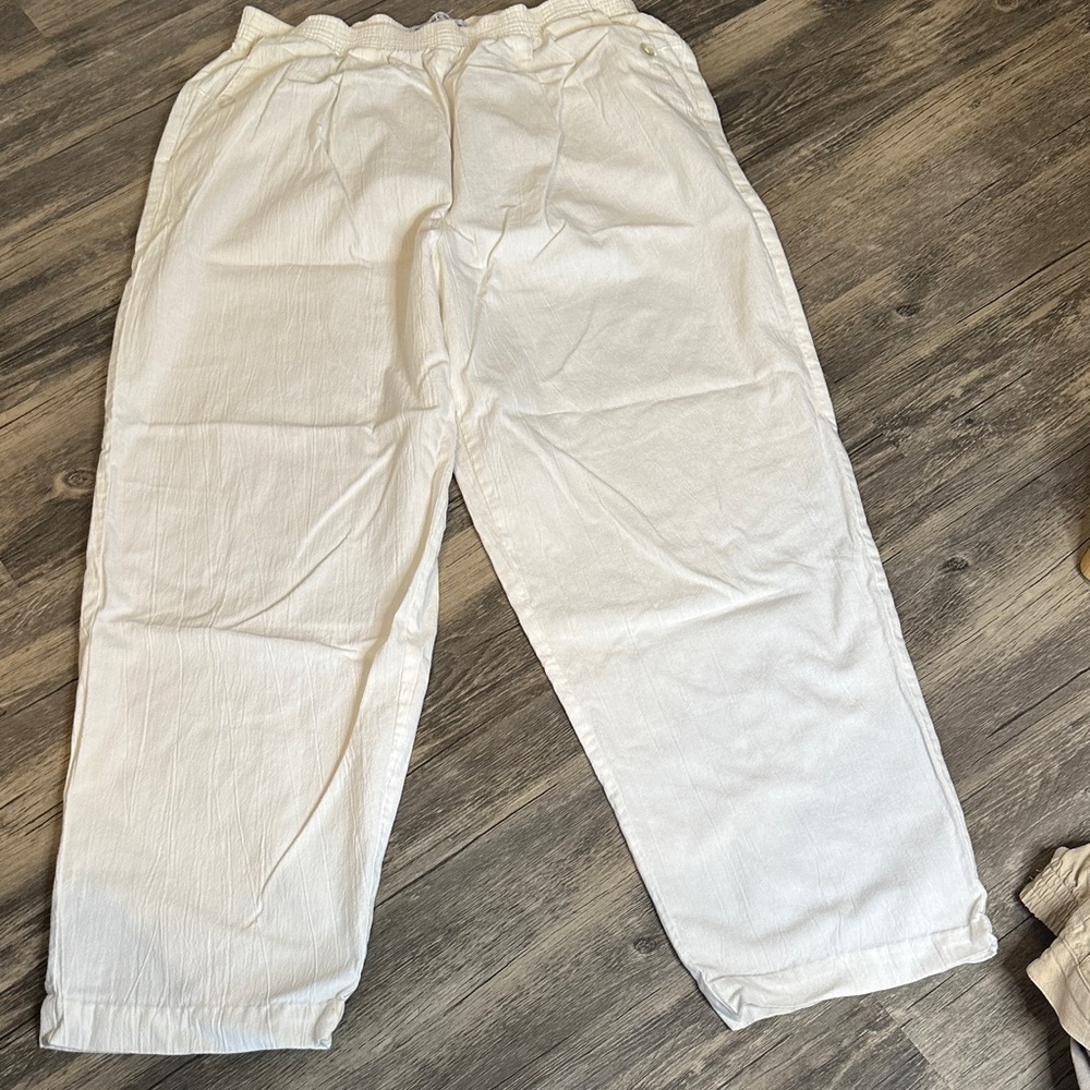 Cabin Creek White Straight‎ Leg Pants